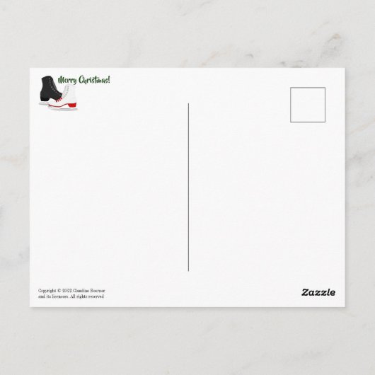 Briefkaart voor prettige kerstfeestjes (Achterkant)