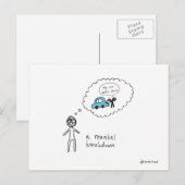 briefkaart voor psychische afbraak (Voorkant / Achterkant)