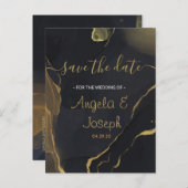 briefkaart voor publicatie op de datum opslaan in  (Voorkant / Achterkant)