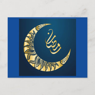 Briefkaart voor Ramadan Kareem-kalligrafie