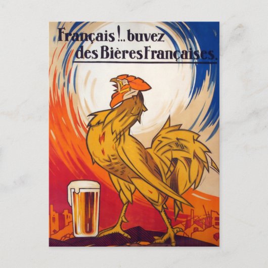  Briefkaart voor reclame voor bier (Voorkant)