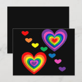 Briefkaart voor regenboogharten (Voorkant / Achterkant)