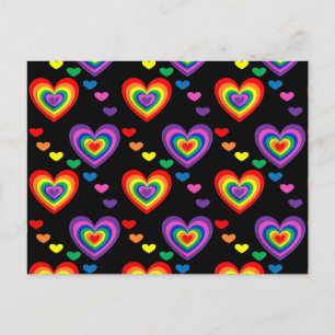Briefkaart voor regenboogharten