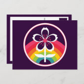 briefkaart voor regenboogkersen (Voorkant / Achterkant)