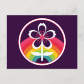 briefkaart voor regenboogkersen (Voorkant)
