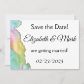 Briefkaart voor regenboogmarmer (Voorkant)