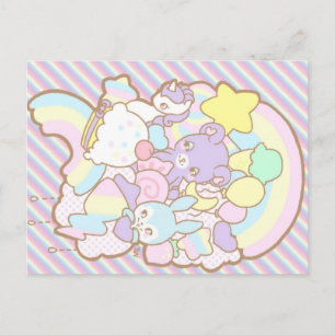 Briefkaart voor regenboogparade