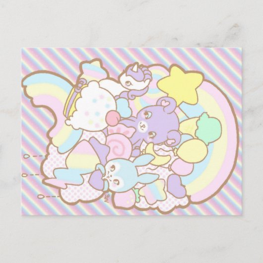 Briefkaart voor regenboogparade (Voorkant)