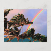 Briefkaart voor regenboogscènes in Hawaiian (Voorkant)