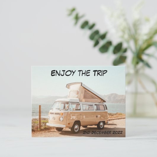 Briefkaart voor reis- en feestdagen (Staand voorkant)