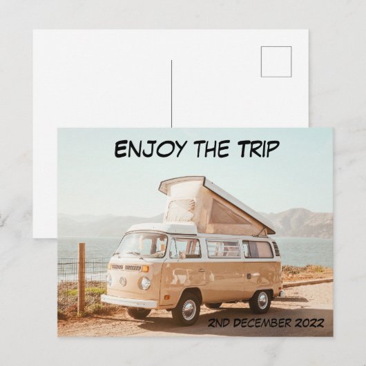 Briefkaart voor reis- en feestdagen (Voorkant / Achterkant)