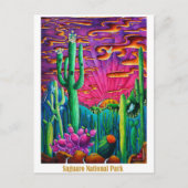 Briefkaart voor reiskunst in het nationaal park Sa (Voorkant)