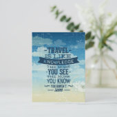 Briefkaart voor reisvakantie Goede reis (Staand voorkant)