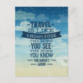 Briefkaart voor reisvakantie Goede reis (Voorkant)