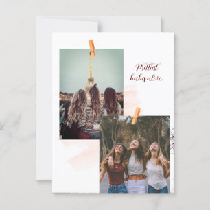 Briefkaart voor reizen