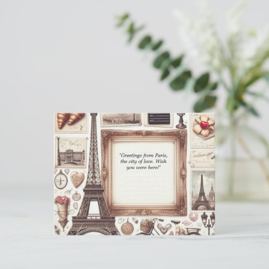 Briefkaart voor reizen (Staand voorkant)