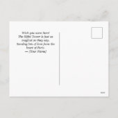 Briefkaart voor reizen (Achterkant)