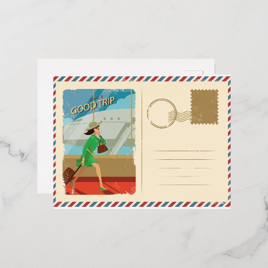 Briefkaart voor reizen (Voorkant / Achterkant)