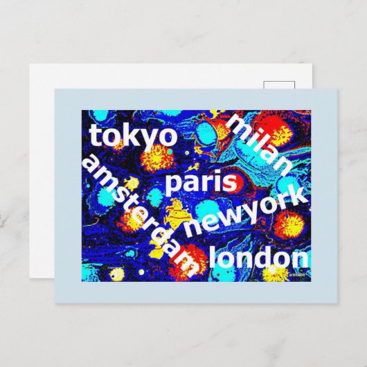 Briefkaart voor reizen (Voorkant / Achterkant)