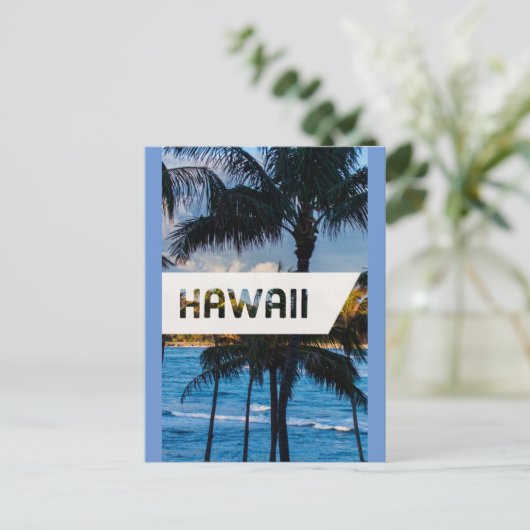 Briefkaart voor reizen - Hawaii (Staand voorkant)