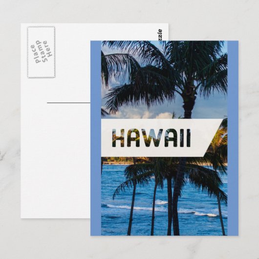 Briefkaart voor reizen - Hawaii (Voorkant / Achterkant)
