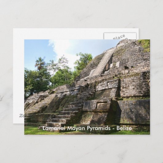 Briefkaart voor reizen in Belize (Voorkant / Achterkant)