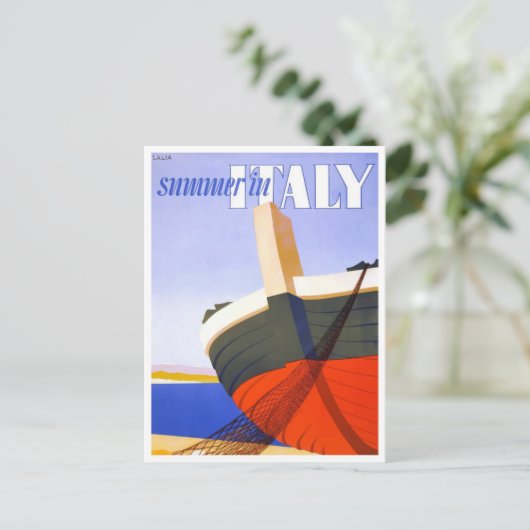 Briefkaart voor reizen in Italië (Staand voorkant)