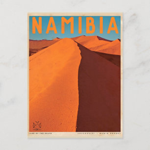Briefkaart voor reizen in Namibië