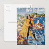  Briefkaart voor reizen in New England (Voorkant / Achterkant)