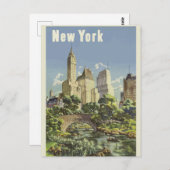 Briefkaart voor reizen in New York (Voorkant / Achterkant)