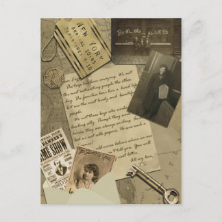 Briefkaart voor reizen in New York