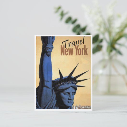  Briefkaart voor reizen in New York (Staand voorkant)