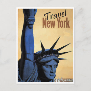 Briefkaart voor reizen in New York
