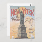 Briefkaart voor reizen in New York (Voorkant / Achterkant)