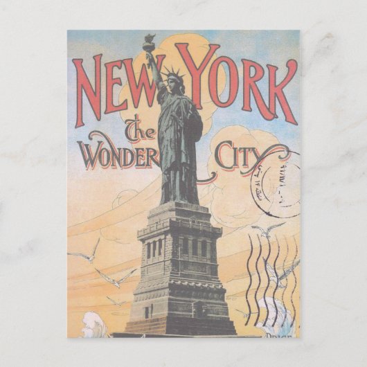 Briefkaart voor reizen in New York (Voorkant)