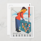 Briefkaart voor reizen in Oostenrijk (Voorkant / Achterkant)