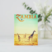  Briefkaart voor reizen in Zambia (Staand voorkant)