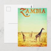  Briefkaart voor reizen in Zambia (Voorkant / Achterkant)