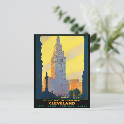 Briefkaart voor reizen met een jaar of met een jaa (Staand voorkant)