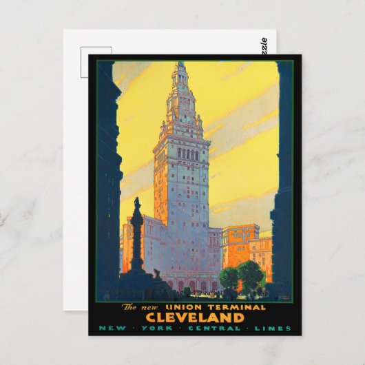 Briefkaart voor reizen met een jaar of met een jaa (Voorkant / Achterkant)