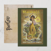  Briefkaart voor reizen naar Hawaïti (Voorkant / Achterkant)