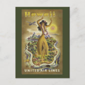  Briefkaart voor reizen naar Hawaïti (Voorkant)