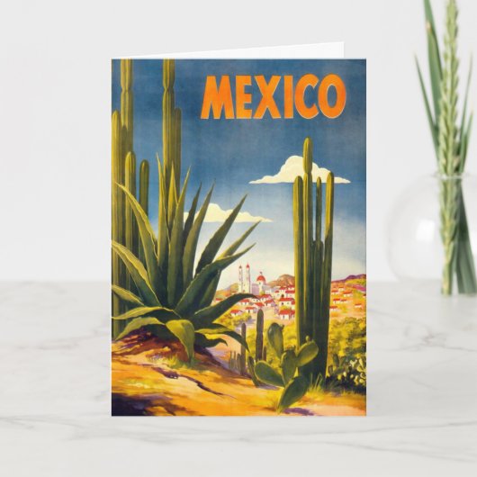  Briefkaart voor reizen naar Mexico (Voorkant)