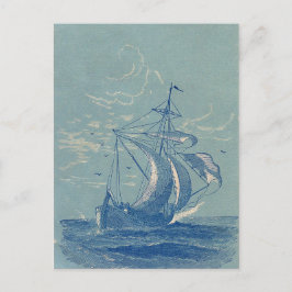 Briefkaart voor reizen per boot