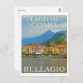 Briefkaart voor reizen tussen Italië en Bellagio V (Voorkant / Achterkant)