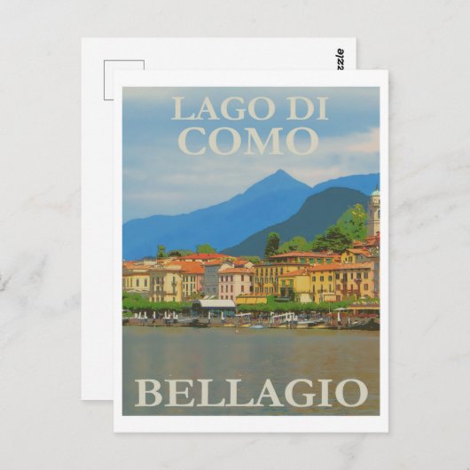 Briefkaart voor reizen tussen Italië en Bellagio V (Voorkant / Achterkant)