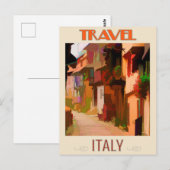 Briefkaart voor reizen tussen woningen in Italië (Voorkant / Achterkant)