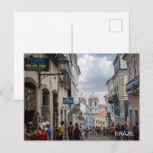 Briefkaart voor reizen vanuit Brazilië (Voorkant / Achterkant)