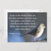 Briefkaart voor religieuze aanmoediging (Voorkant / Achterkant)