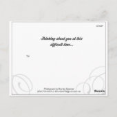 Briefkaart voor religieuze aanmoediging (Achterkant)